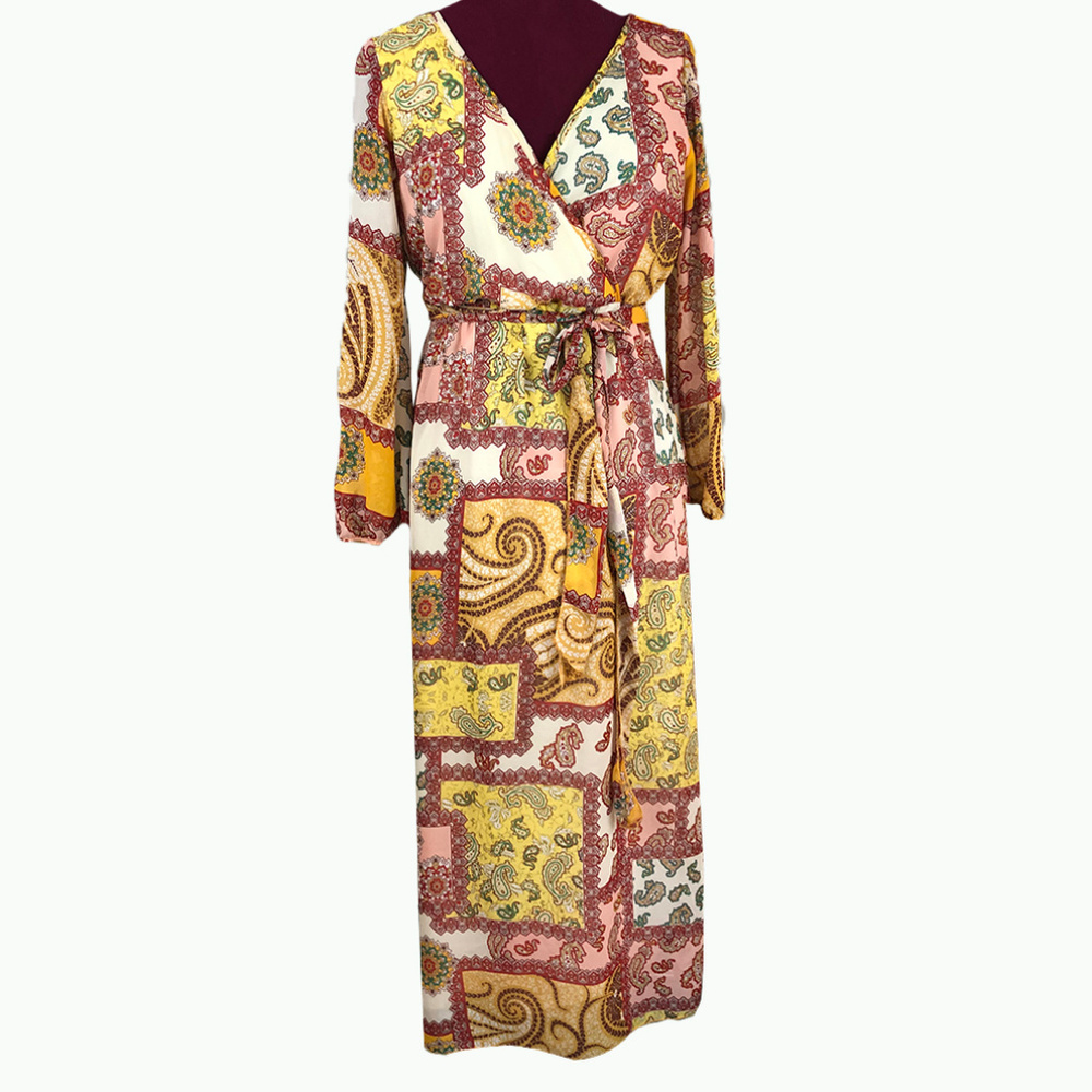 Espresso Floral Maxi dress Medium